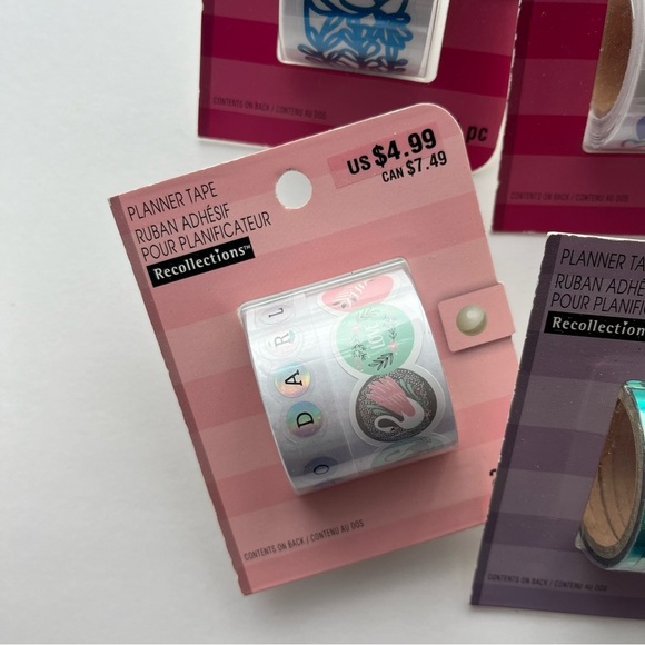 Recollections • NWT Bundle of 6 Packages Planner Tape - Picture 2 of 7
